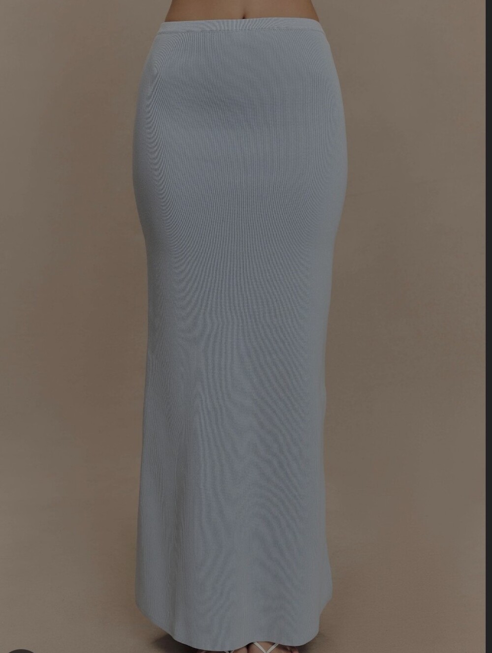 Meshki Maxine Knit Maxi Skirt - Light Blue